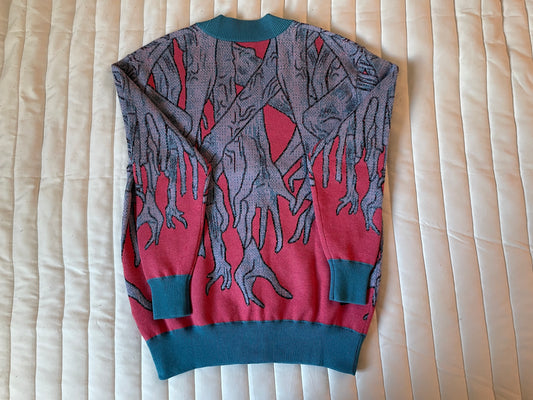 Neon Hands Knit Cardigan