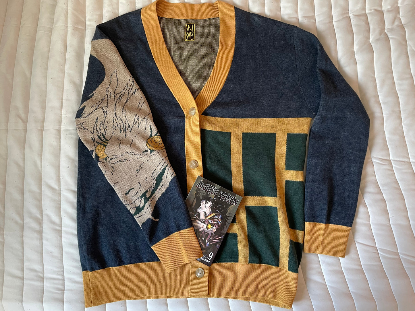 Suguru Geto Inspired Knit Cardigan