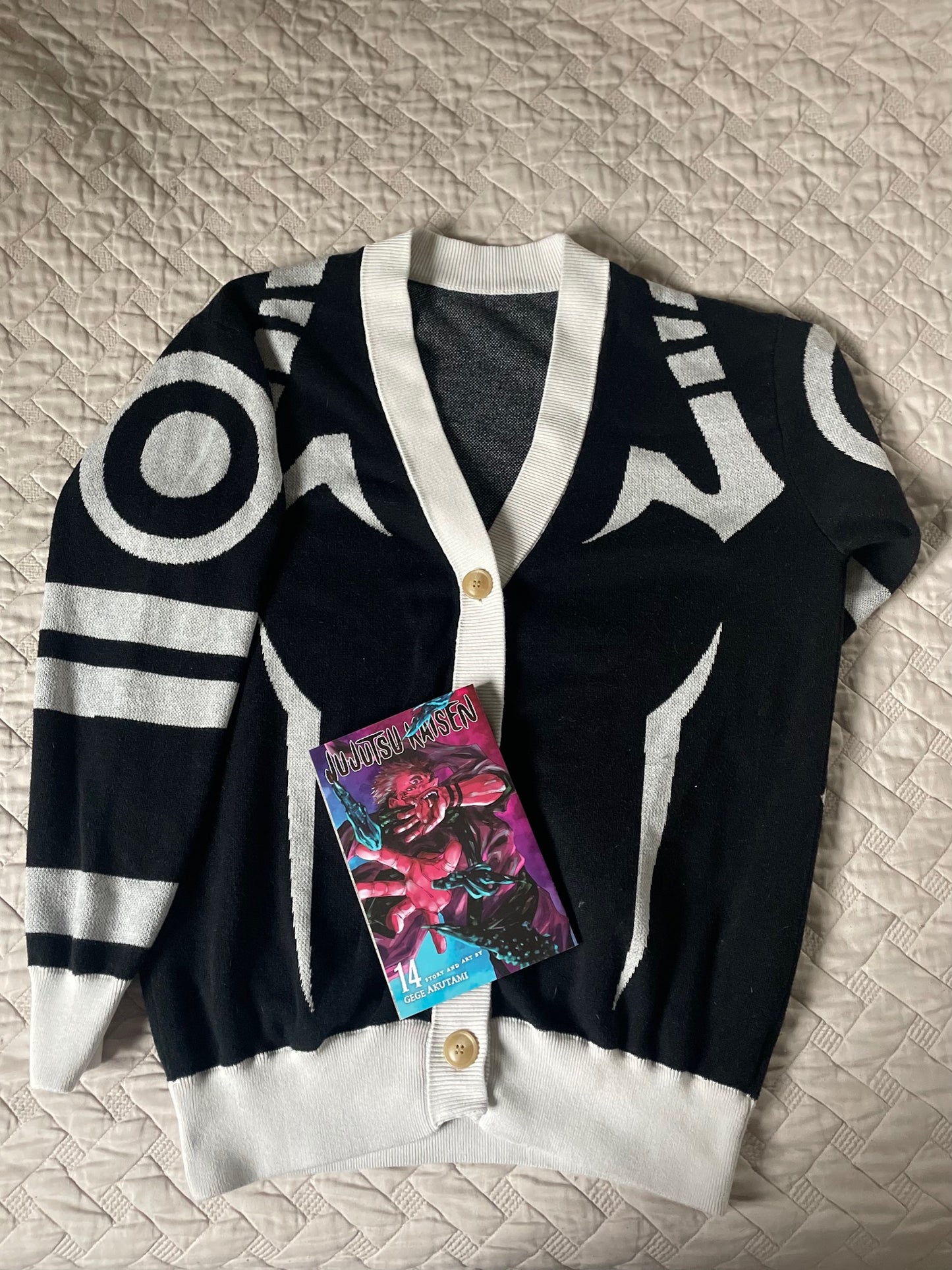 Sukuna Inspired Knit Cardigan