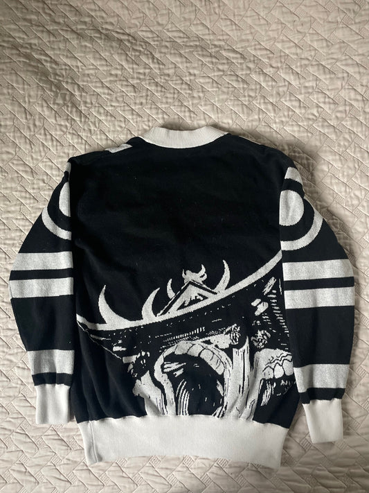 Sukuna Inspired Knit Cardigan